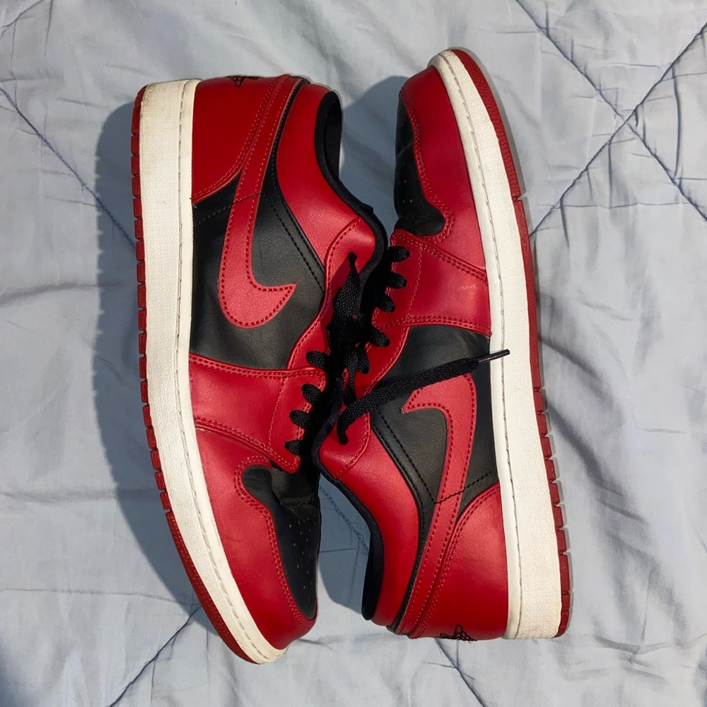 Air Jordan 1 Low Size 13 Black and Red